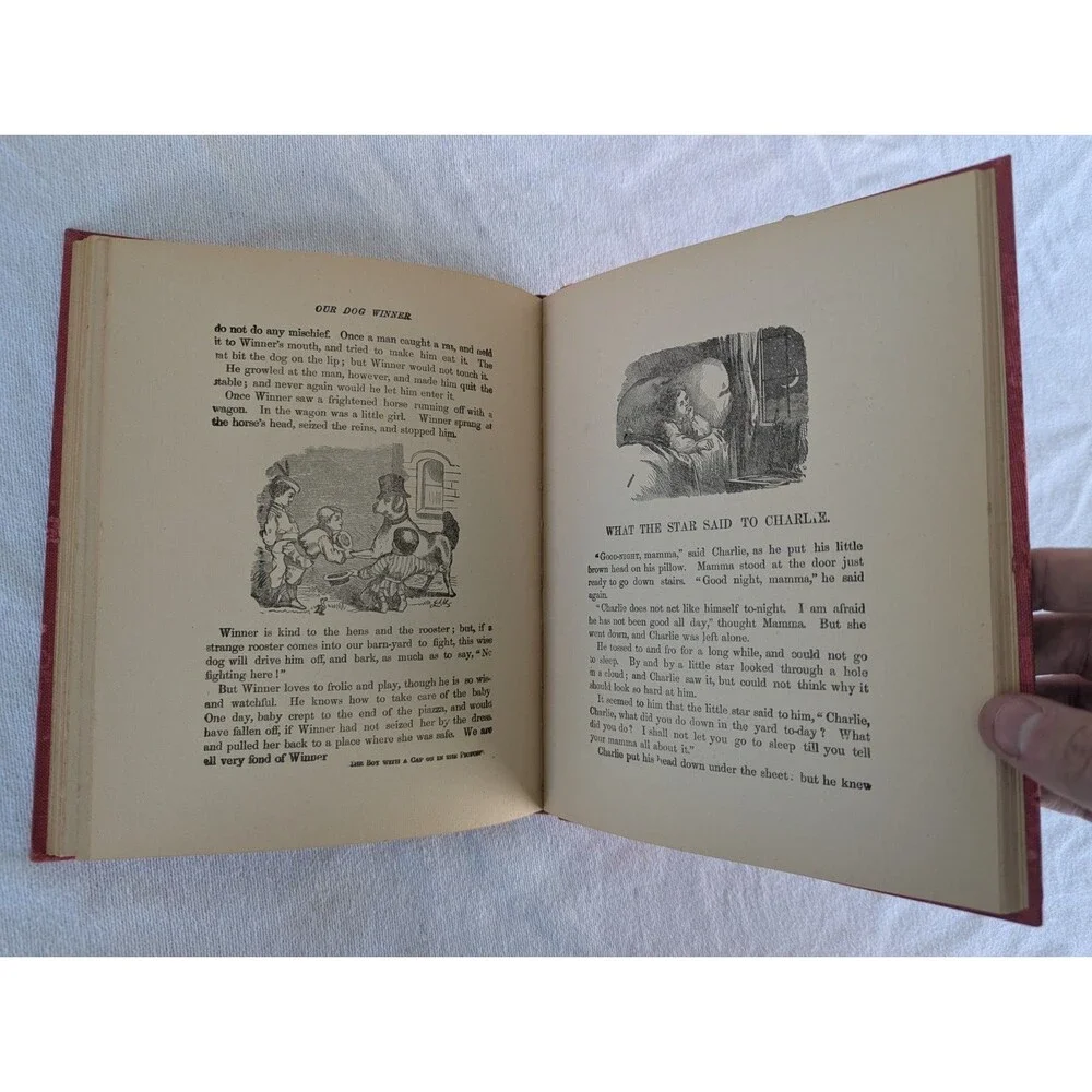 Antique Christmas Santa Claus Story Picture Book M.A. Donohue VTG Christmas Rare